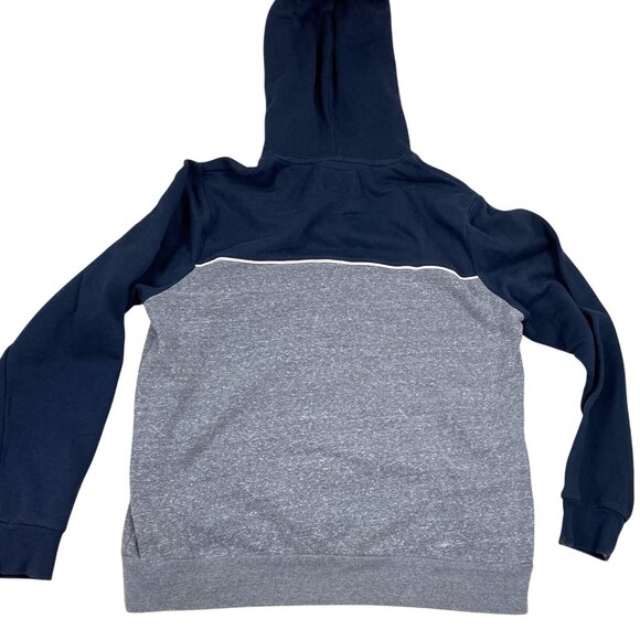 Two-Tone Pullover Woman's Hoodie Sweatshirt XL Blue & Gray Cotton/Poly Blend - Picture 2 of 8